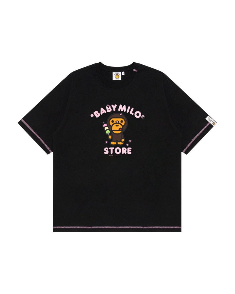 T Shirts Bape Baby Milo boxy fit Noir Femme | NXC-23870276